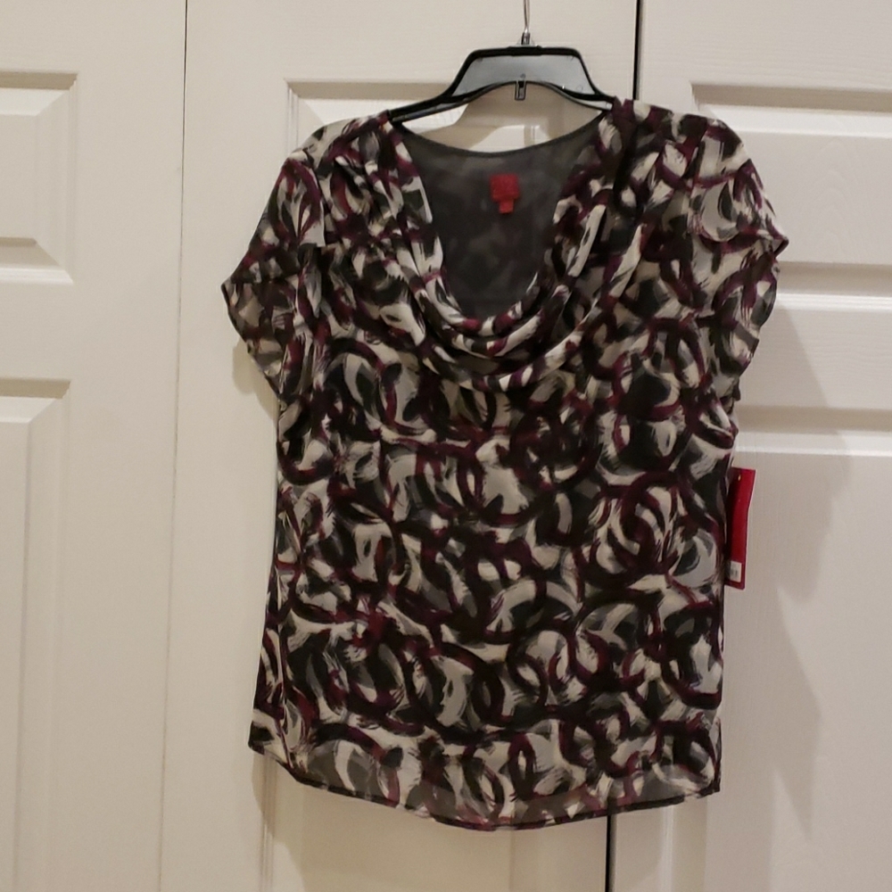 Cowl neck blouse
